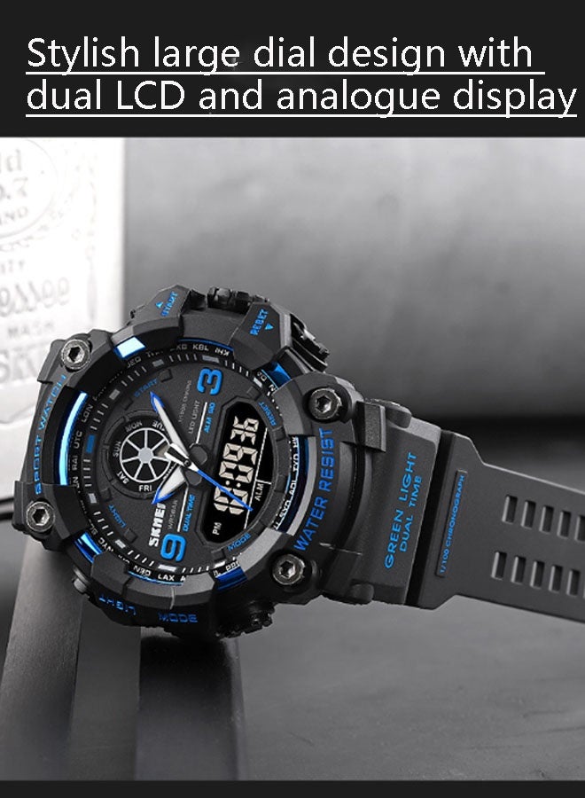 نيوترل ساعة رياضية خارجية مقاومة للماء SK-18 أنيقة وعصرية، مزودة بوظائف المؤقت والمنبه وساعة التوقيت والوظائف المضيئة للجنسين (ملونة) - Image 5